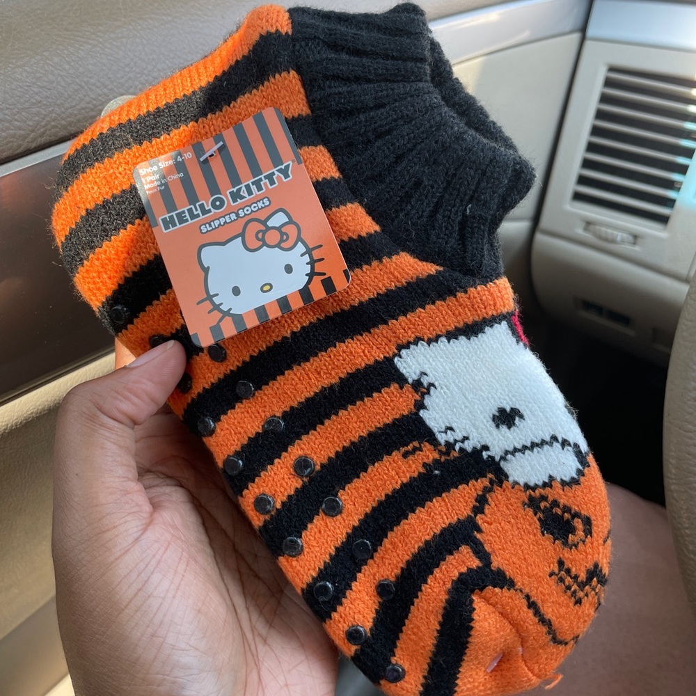 Hello Kitty Halloween Slipper Socks